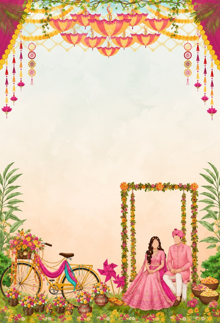 Haldi Swing free wedding invitation